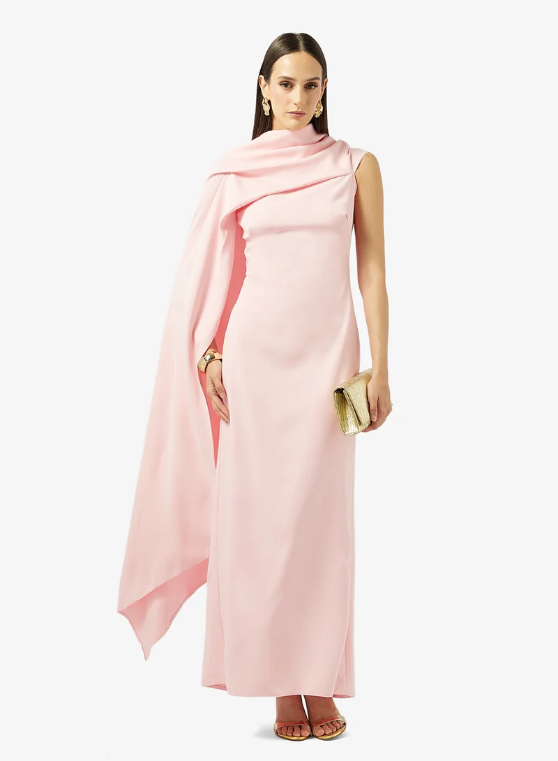Namshi x  One Shoulder Gown With Trailing Drape for Women | Best Price UAE